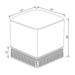 Westchester Fringe Cube - Threshold™ Designed With Studio McGee -Household Items Sale GUEST e62a4ff7 76f6 4b24 887f f28aab6e03a5