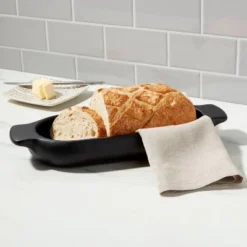 60oz Acacia Modern Dough Bowl Black - Threshold™