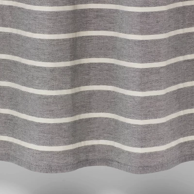 Stripe Shower Curtain Radiant Gray - Threshold™ 3 Stripe Shower Curtain Radiant Gray - Threshold™ - Image 3