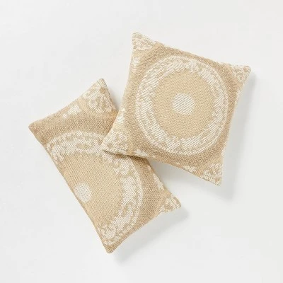 Woven Suzani Throw Pillow Gold - Threshold™ Designed With Studio McGee 4 Woven Suzani Throw Pillow Gold - Threshold™ Designed With Studio McGee - Image 4