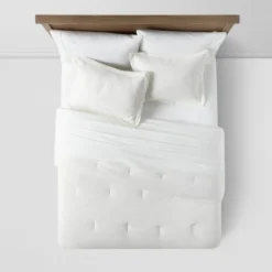 Family-Friendly Comforter & Sham Set Chambray - Threshold™ 4 Family-Friendly Comforter & Sham Set Chambray - Threshold™ -Household Items Sale GUEST efba18fa 0f4d 4ac0 a069 291b40f2fbd6