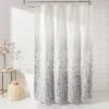 Leopard Glam Shower Curtain Ombre Gray - Threshold™