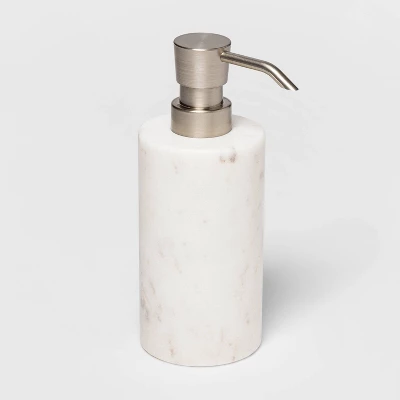 Marble Soap/Lotion Dispenser White - Threshold™ 2 Marble Soap/Lotion Dispenser White - Threshold™ - Image 2
