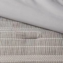 12pc Chambray Matelasse Stripe Comforter & Sheet Bedding Set Gray - Threshold™ -Household Items Sale GUEST f59e7d48 b0ee 4ce0 8269 0dd68763ac49
