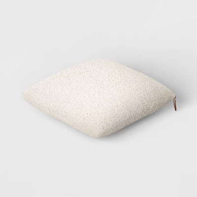 Oversized Teddy Boucle Toss Square Throw Pillow - Threshold™ 2 Oversized Teddy Boucle Toss Square Throw Pillow - Threshold™ - Image 2