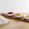 4pc Wood Cutting Board And Ceramic Bowl Set - Threshold™