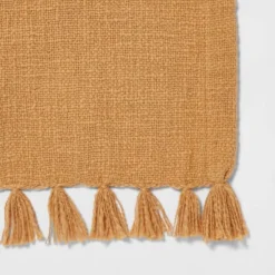 90" X 20" Cotton Textured Table Runner Gold - Threshold™ -Household Items Sale GUEST ffd3b2a2 e613 4bbf 8a2a 56fa8782f9b7